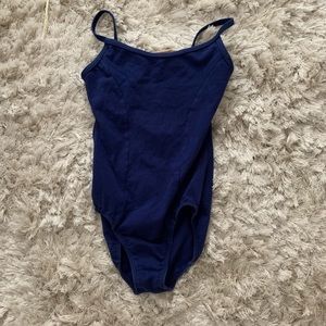 Dark blue motion wear leotard